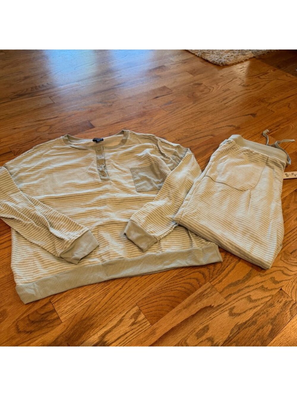 SPLENDID WOMENS LARGE GREEN LOUNGE PAJAMAS COZY